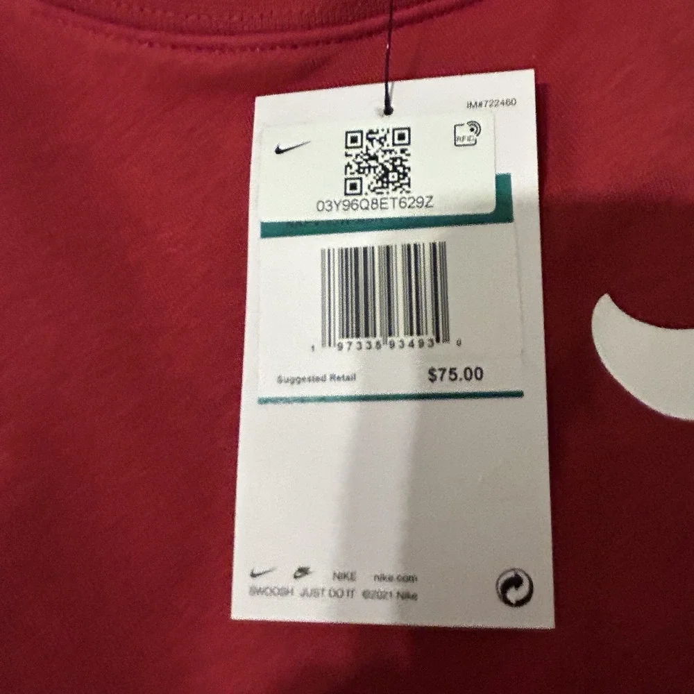 Nike Alabama Crimson Tide Pullover Mens XL Red Sweatshirt Football NKPV-69W‎ NEW